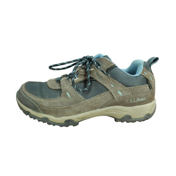 LL Bean Model 4 Men's Brown Suede Lace Up Waterproof Trail Hiking Boots 8.5 M - Picture 1 of 9